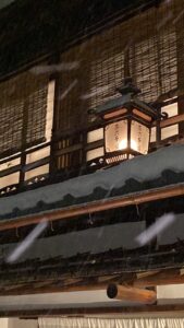 雪景色　宮津市　茶六本館　旅館